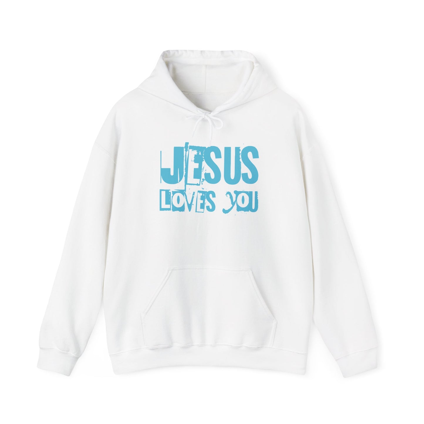 JESUS LOVES YOU (BLUE) - Unisex Hoodie