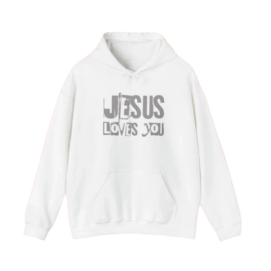 JESUS LOVES YOU (GRAY) - Unisex Hoodie