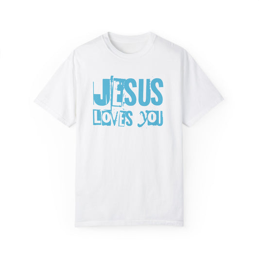 JESUS LOVES YOU - (BLUE) Unisex T-Shirt