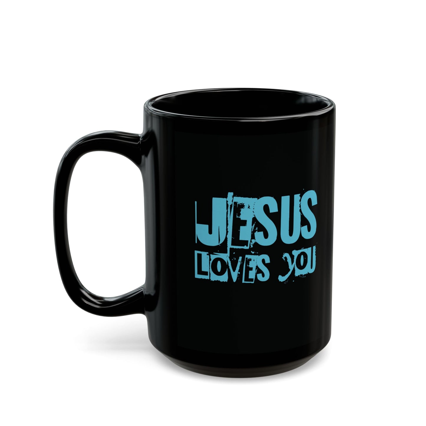 JESUS LOVES YOU (BLUE LETTER)- Mug