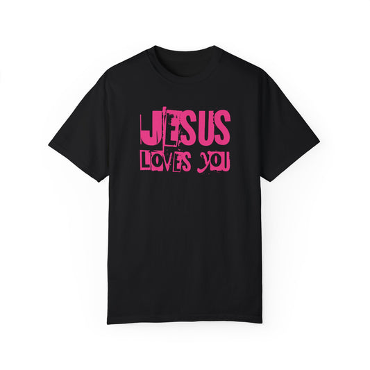 JESUS LOVES YOU - (PINK) - Unisex T-Shirt
