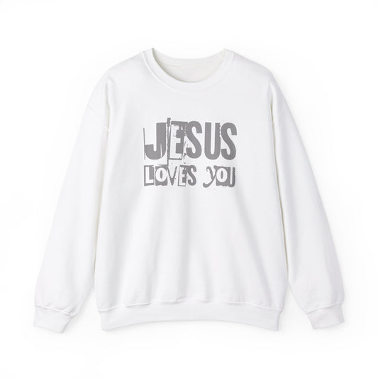 JESUS LOVES YOU (GRAY) - Unisex Sweatshirt