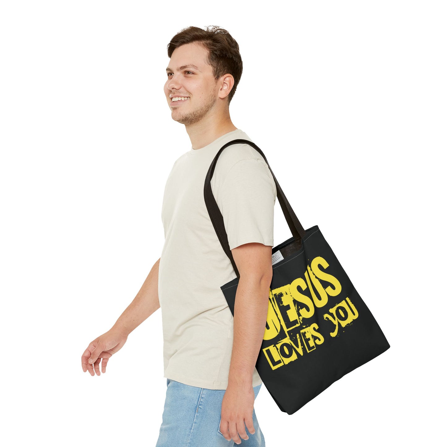 JESUS LOVES YOU (YELLOW) - Tote Bag
