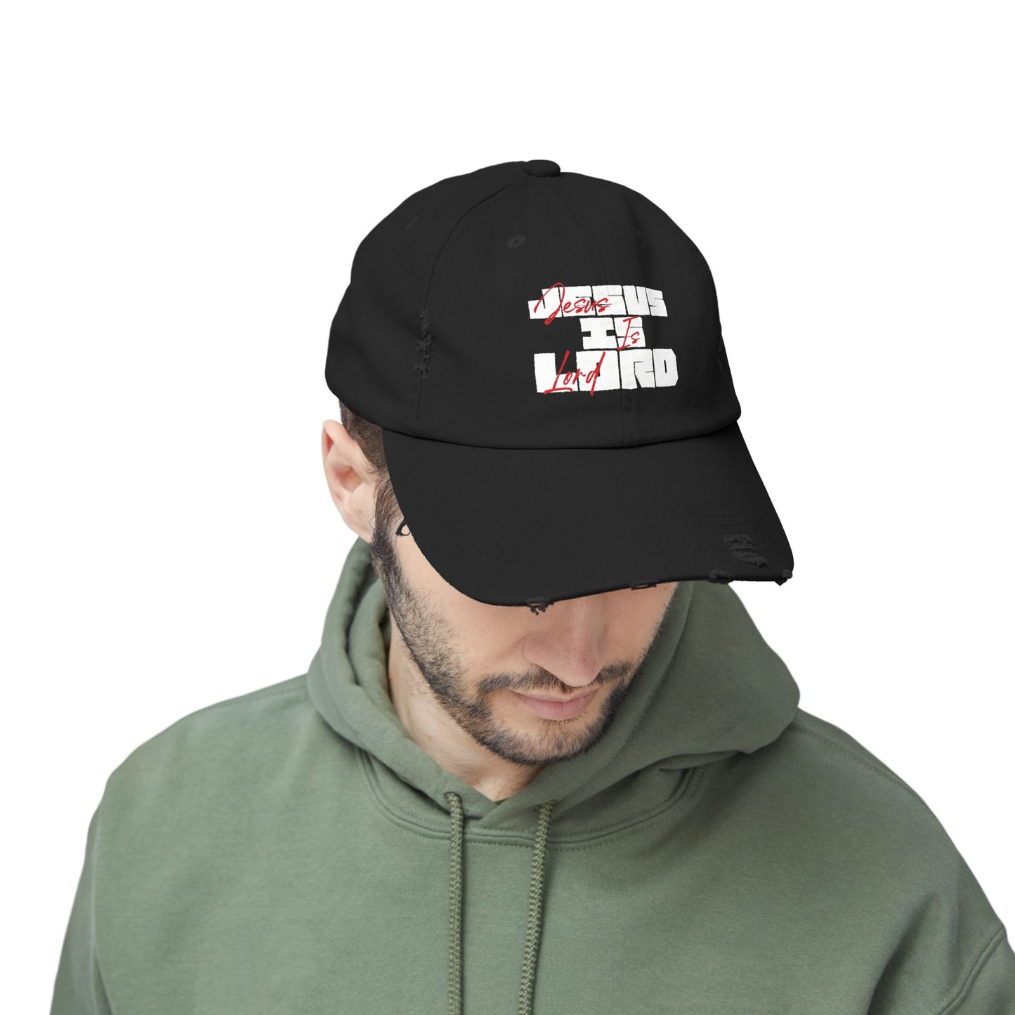 JESUS IS LORD - Unisex Distressed Cap