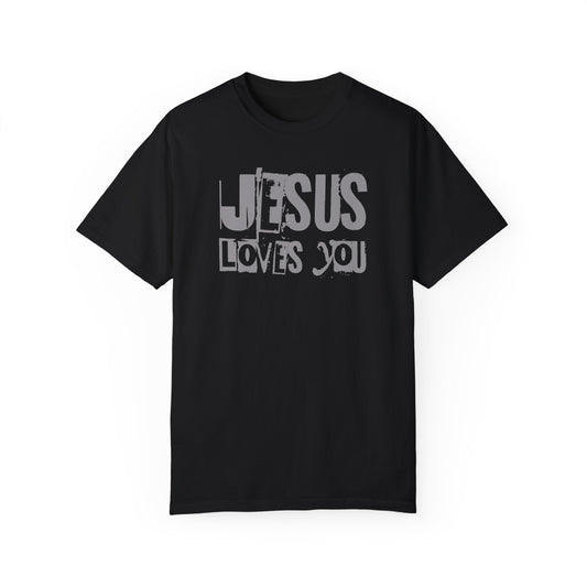 JESUS LOVES YOU - (GRAY) - Unisex T-Shirt