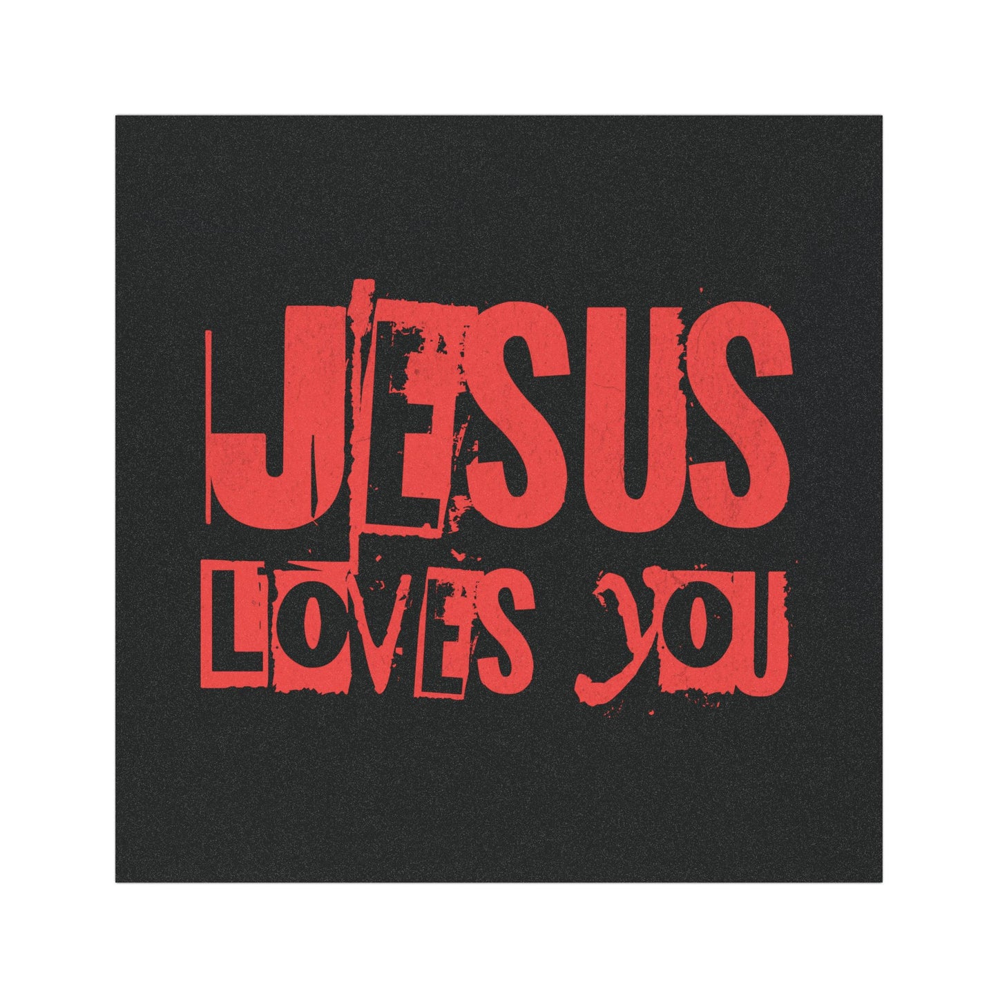 JESUS LOVES YOU - Car Magnet