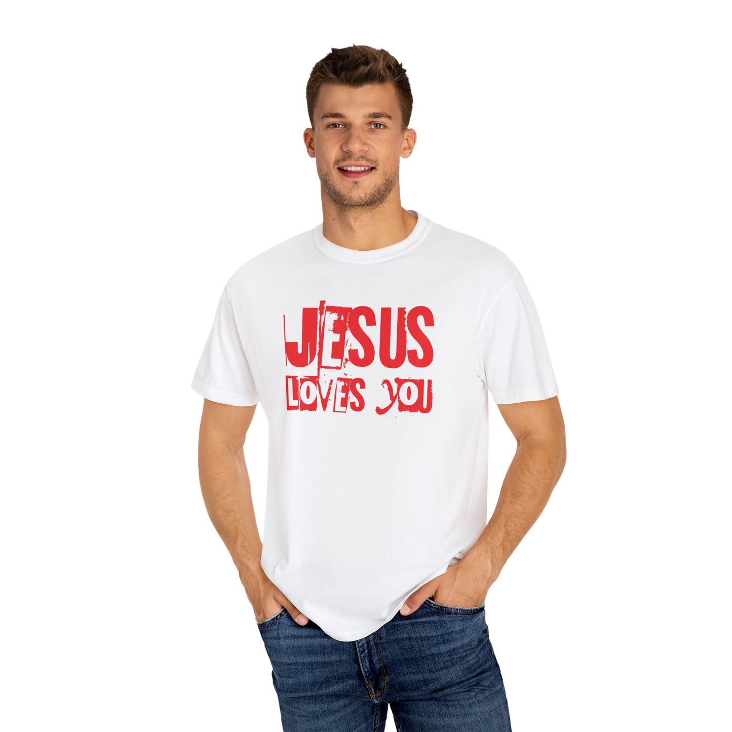 JESUS LOVES YOU (RED) - Unisex T-Shirt