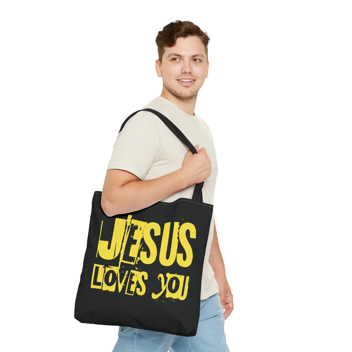 JESUS LOVES YOU (YELLOW) - Tote Bag