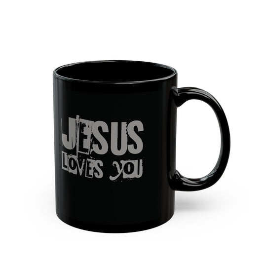 JESUS LOVES YOU (GRAY)- Mug