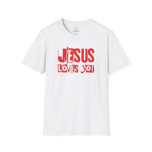 JESUS LOVES YOU (RED LETTER) - Unisex T-Shirt