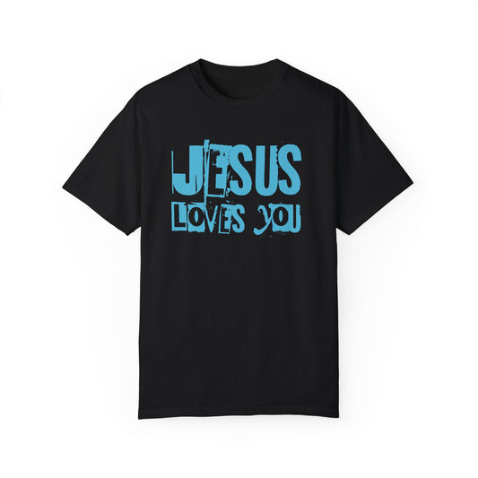 JESUS LOVES YOU - (BLUE) Unisex T-Shirt