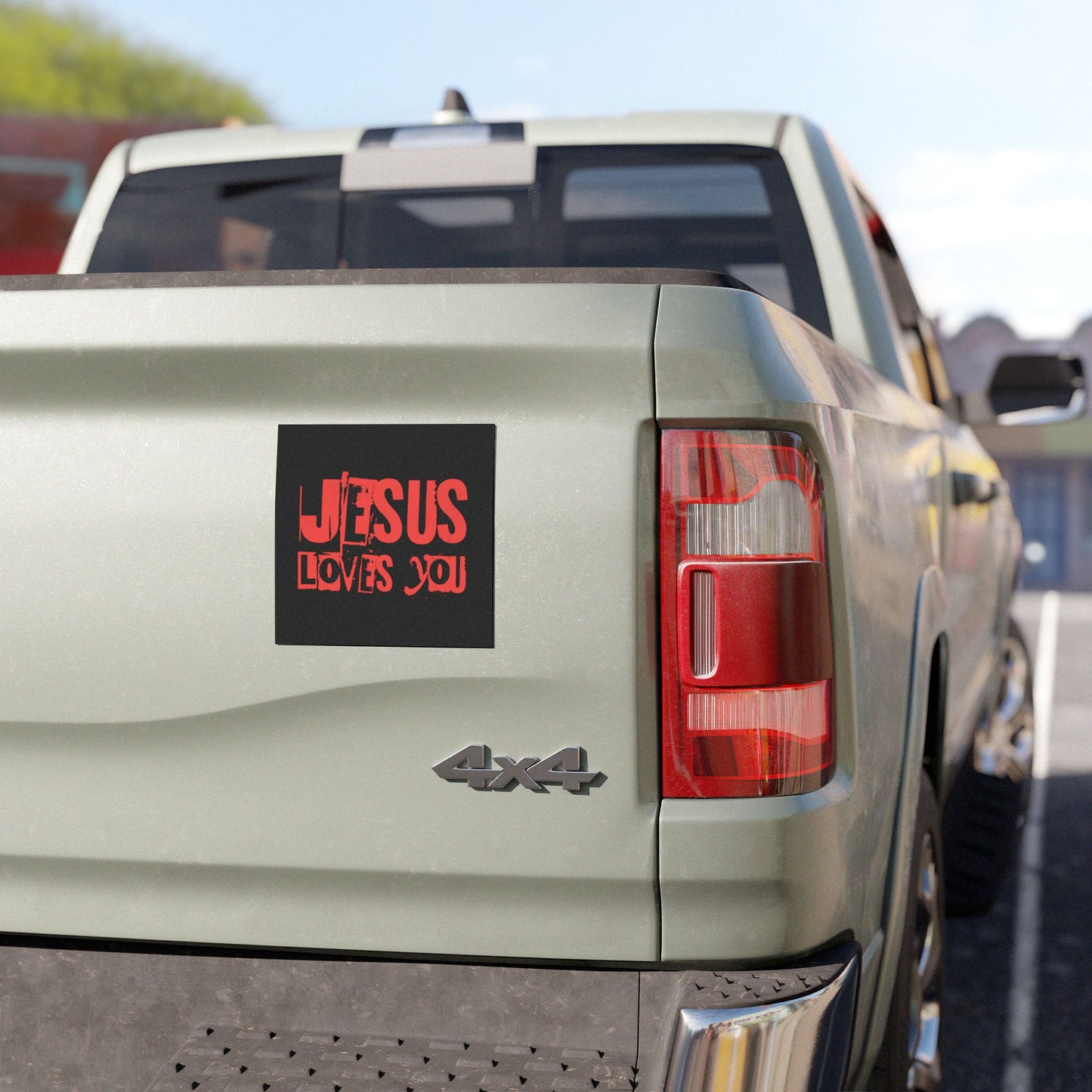 JESUS LOVES YOU - Car Magnet