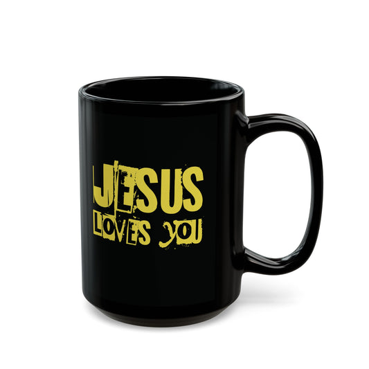 JESUS LOVES YOU (YELLOW LETTER)- Mug