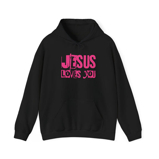 JESUS LOVES YOU (PINK) - Unisex Hoodie