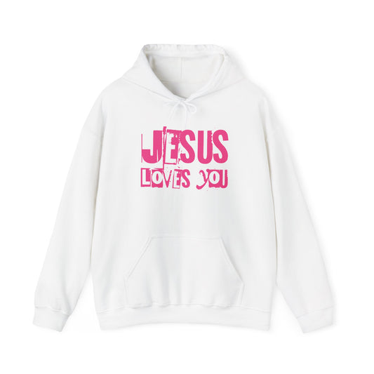 JESUS LOVES YOU (PINK) - Unisex Hoodie