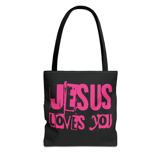 JESUS LOVES YOU (PINK) - Tote Bag