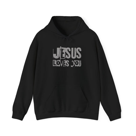 JESUS LOVES YOU (GRAY) - Unisex Hoodie