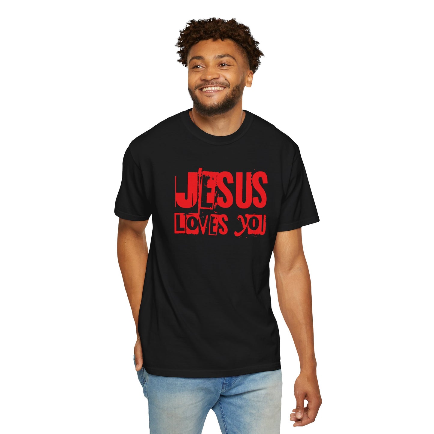 JESUS LOVES YOU (RED) - Unisex T-Shirt