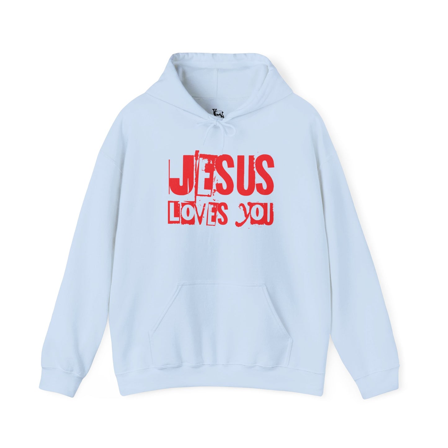 JESUS LOVES YOU (RED LETTER) - Unisex Hooded Sweatshirt
