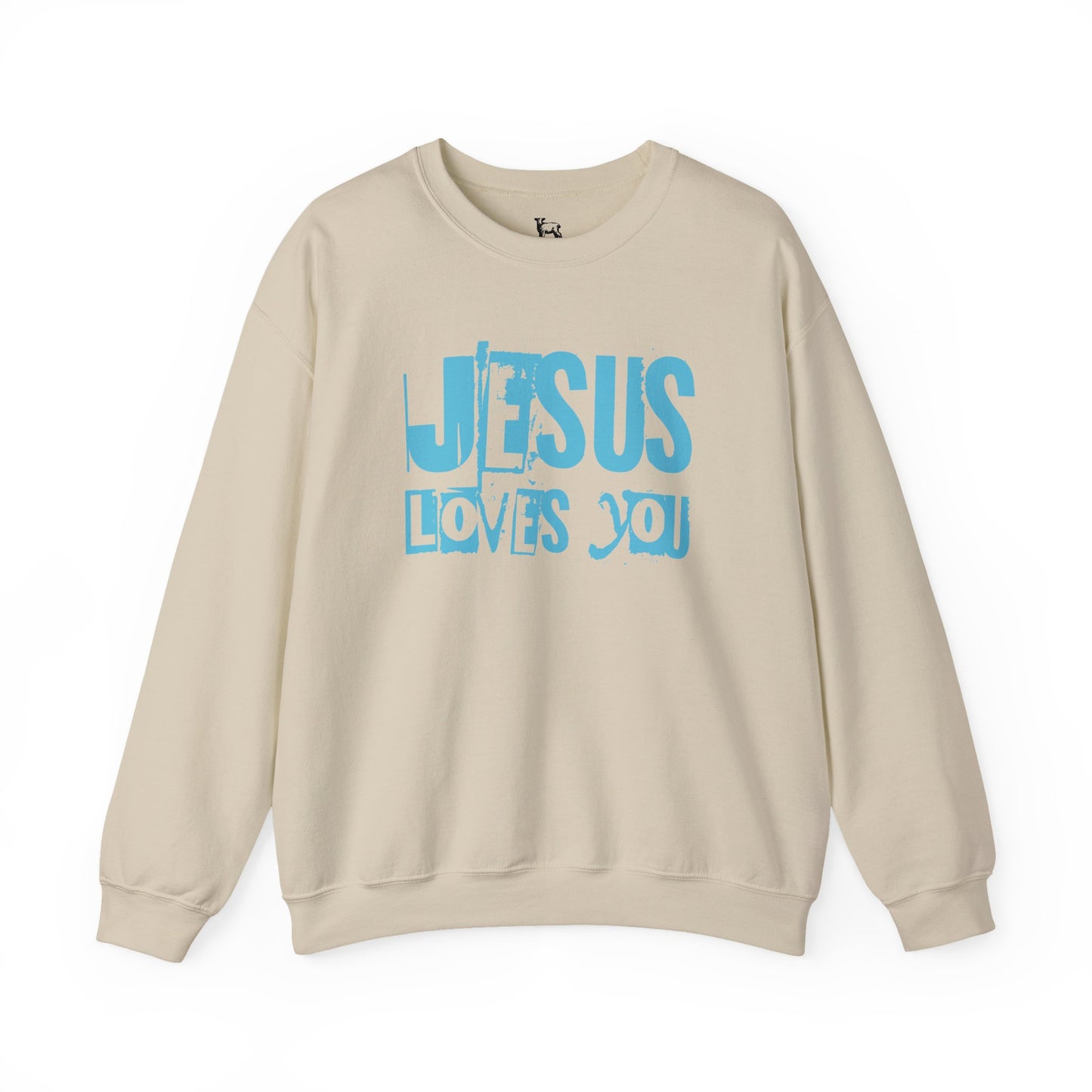JESUS LOVES YOU (BLUE LETTER) - Unisex Sweatshirt