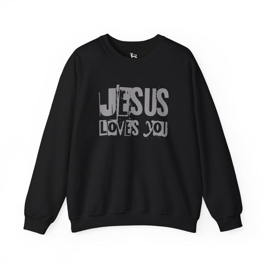 JESUS LOVES YOU (GRAY LETTER) - Unisex Sweatshirt