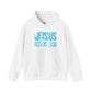 JESUS LOVES YOU (BLUE LETTER) - Unisex Hooded Sweatshirt