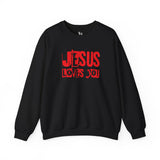 JESUS LOVES YOU (RED LETTER) - Unisex Sweatshirt
