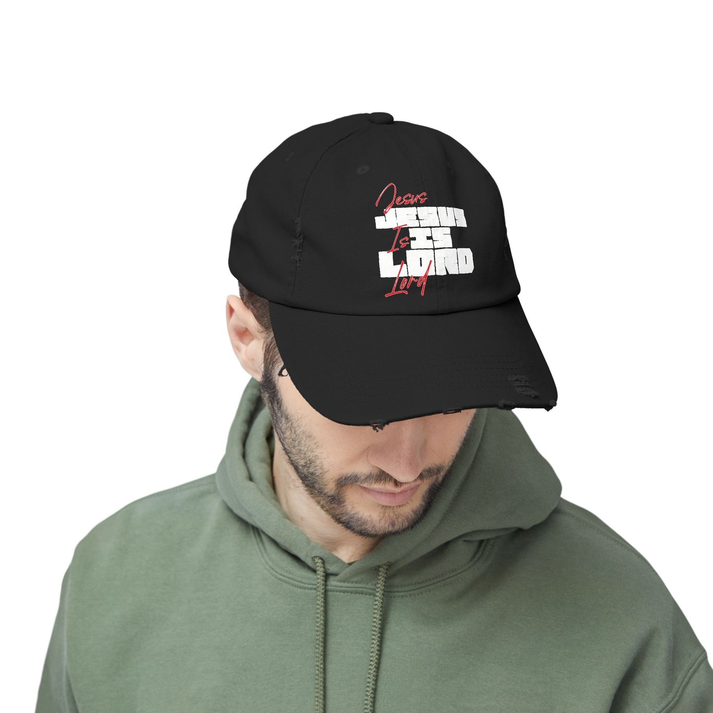 JESUS IS LORD - Unisex Distressed Cap