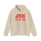 JESUS LOVES YOU (RED LETTER) - Unisex Hooded Sweatshirt