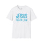 JESUS LOVES YOU (BLUE LETTER) - Unisex T-Shirt