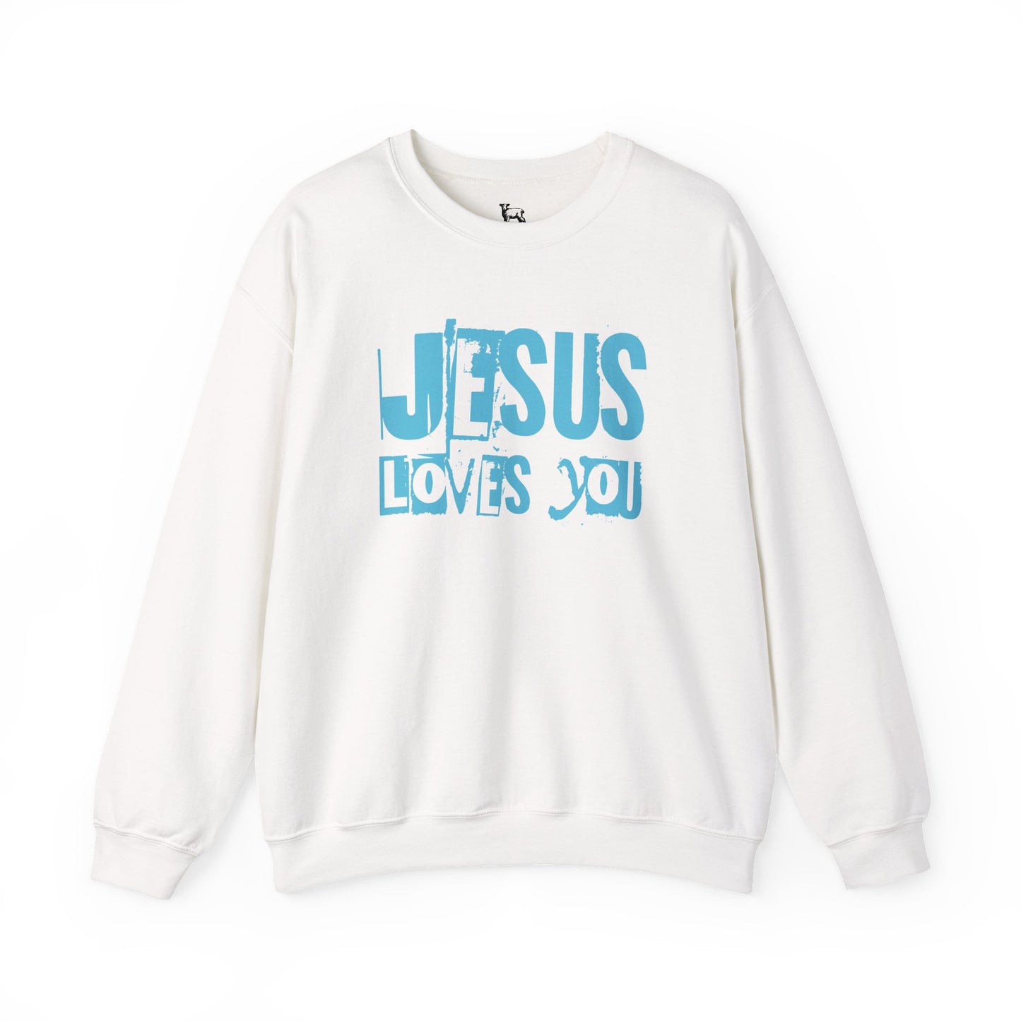 JESUS LOVES YOU (BLUE LETTER) - Unisex Sweatshirt