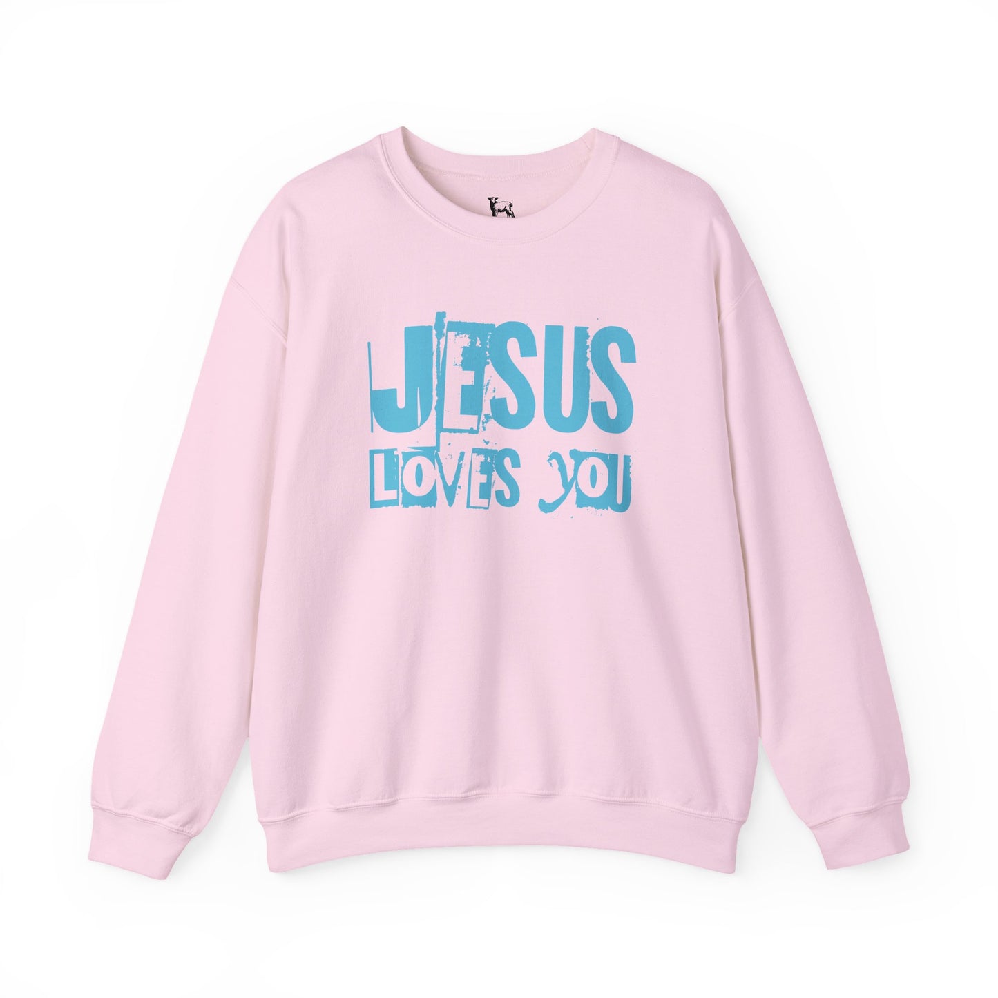 JESUS LOVES YOU (BLUE LETTER) - Unisex Sweatshirt