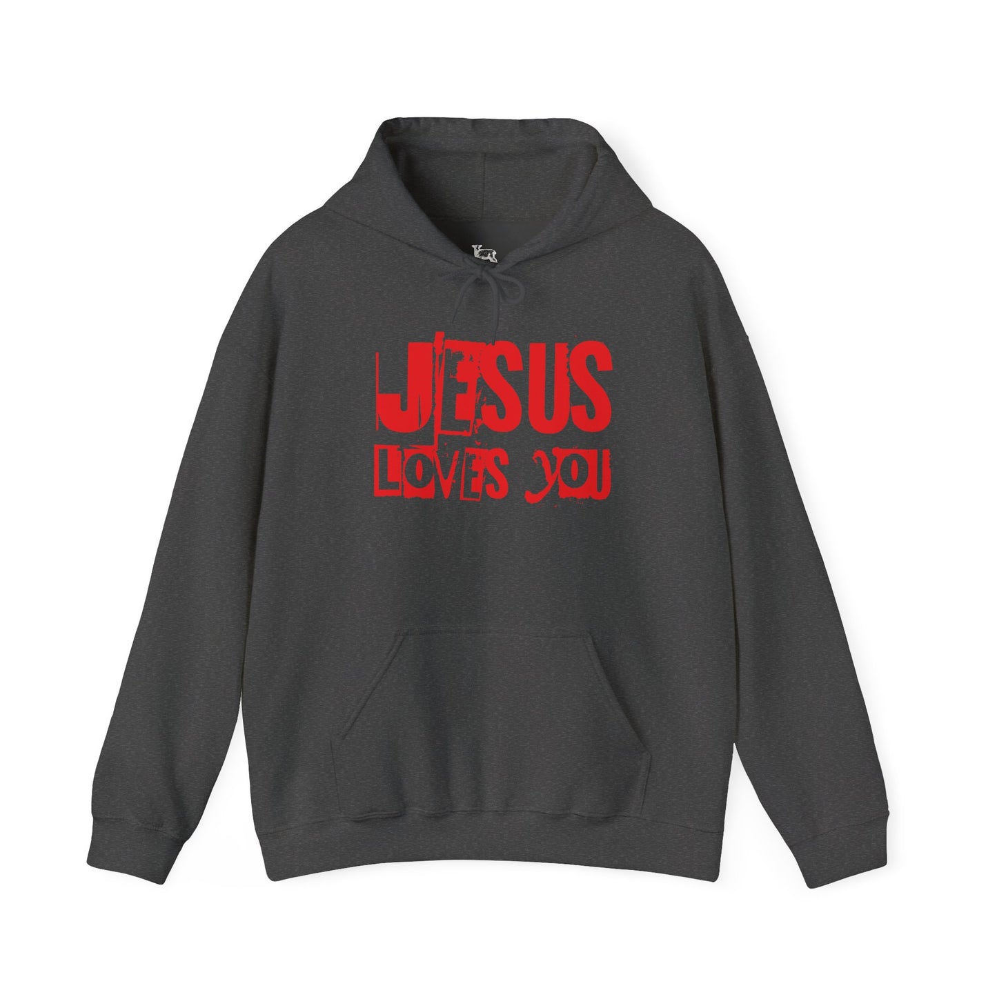 JESUS LOVES YOU (RED LETTER) - Unisex Hooded Sweatshirt