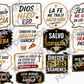 CHRISTIAN GRADUATION PHOTO BOOTH PROPS BUNDLE - Digital Download (Spanish Edition)