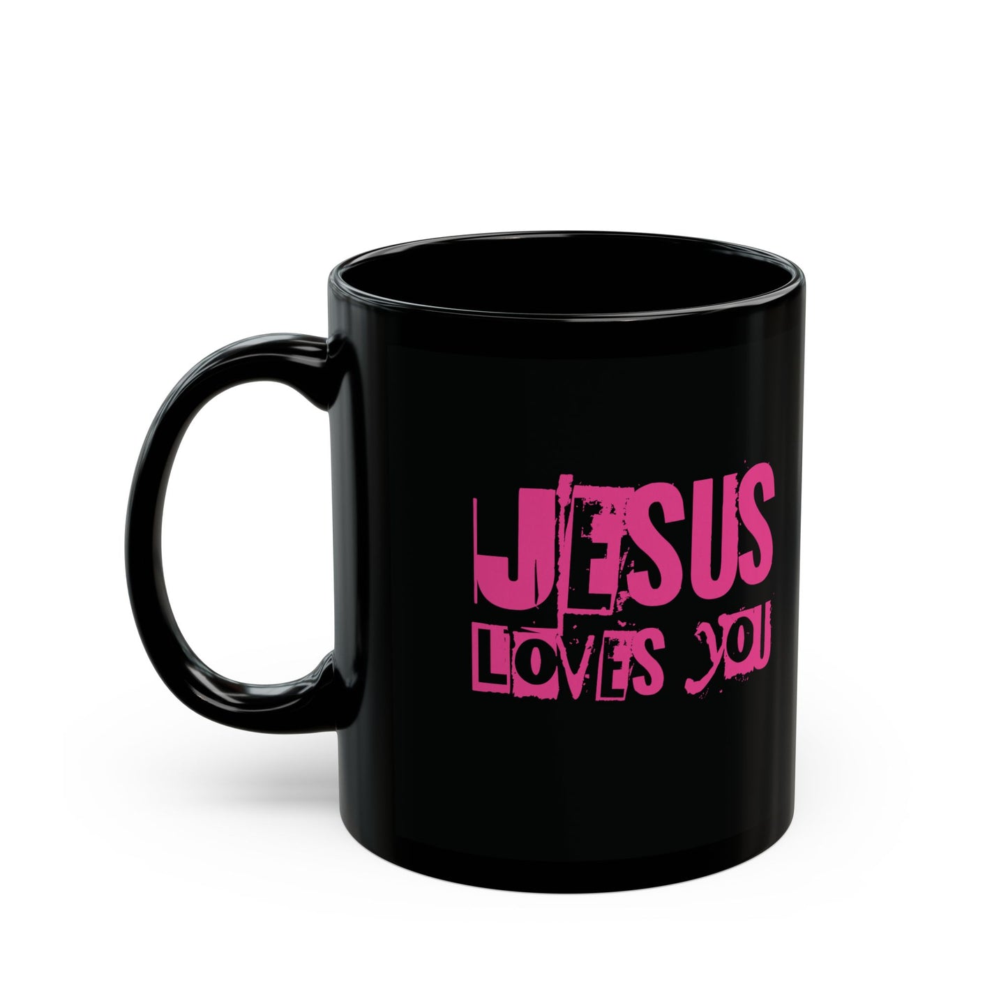 JESUS LOVES YOU (PINK LETTER)- Mug