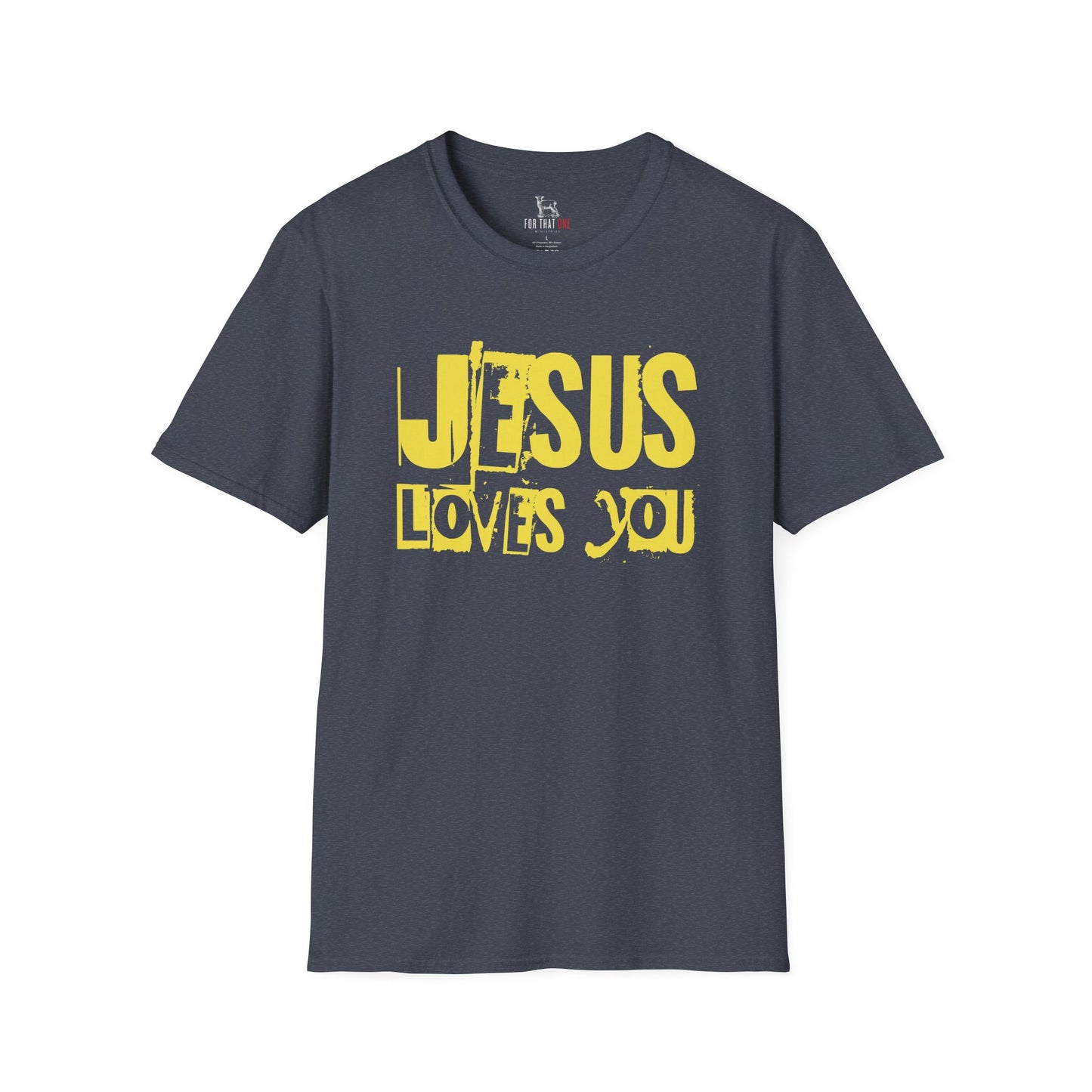 JESUS LOVES YOU (YELLOW LETTER) - Unisex T-Shirt