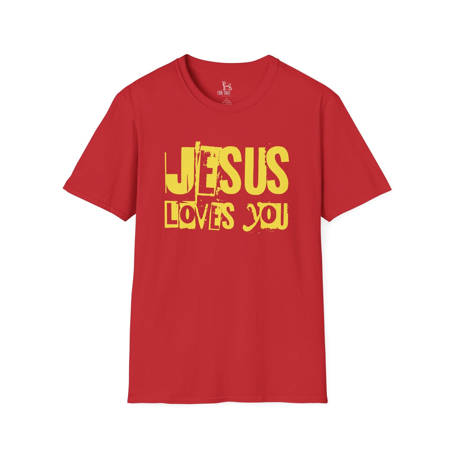 JESUS LOVES YOU (YELLOW LETTER) - Unisex T-Shirt