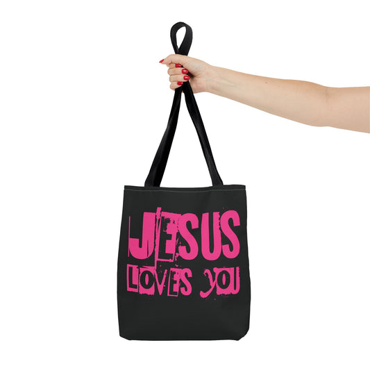 JESUS LOVES YOU (PINK) - Tote Bag