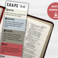 S.O.A.P.S - Bible Bookmark