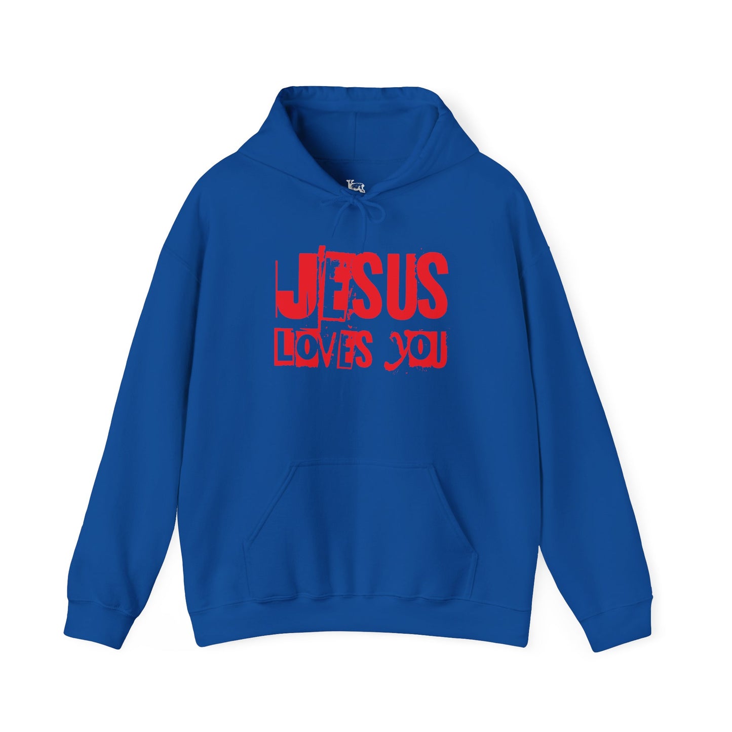 JESUS LOVES YOU (RED LETTER) - Unisex Hooded Sweatshirt