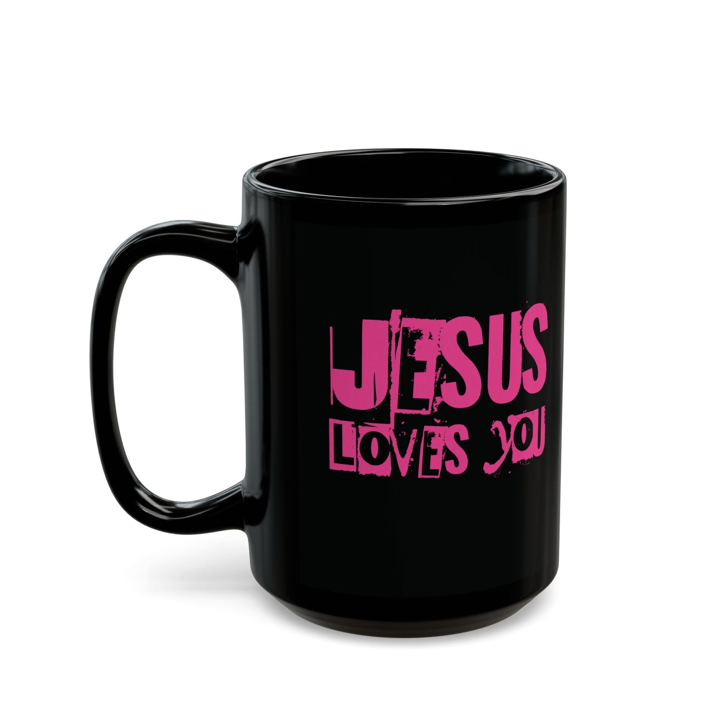 JESUS LOVES YOU (PINK LETTER)- Mug