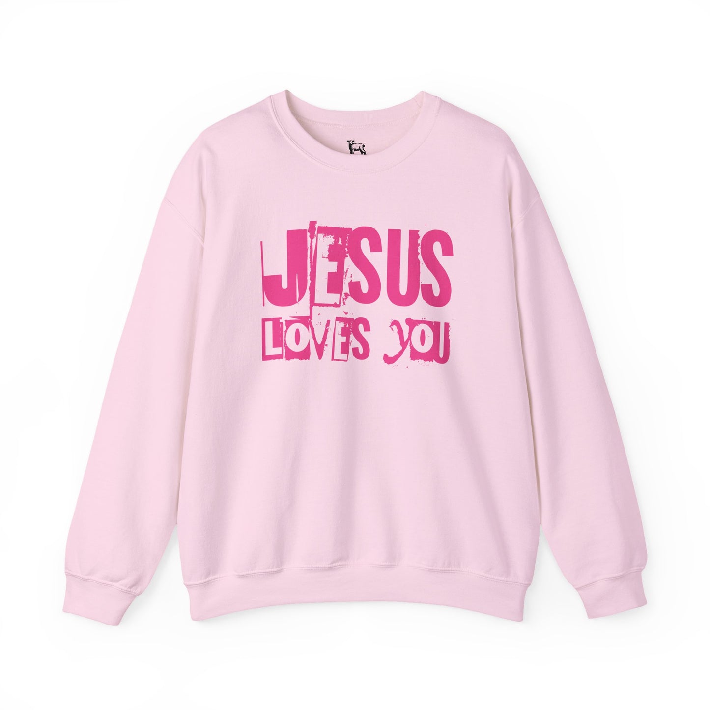 JESUS LOVES YOU (PINK LETTER) - Unisex Sweatshirt