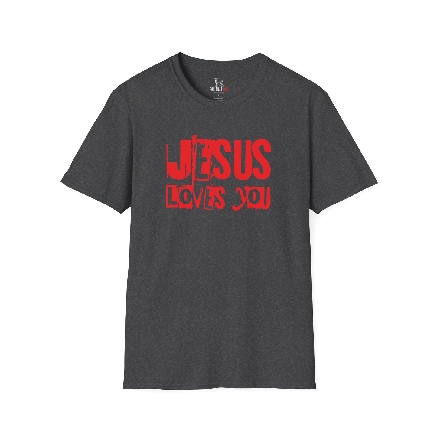 JESUS LOVES YOU (RED LETTER) - Unisex T-Shirt