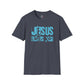 JESUS LOVES YOU (BLUE LETTER) - Unisex T-Shirt