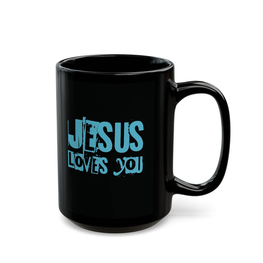 JESUS LOVES YOU (BLUE LETTER)- Mug