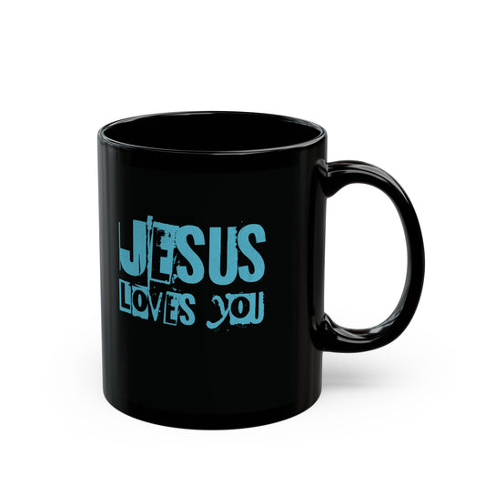 JESUS LOVES YOU (BLUE LETTER)- Mug