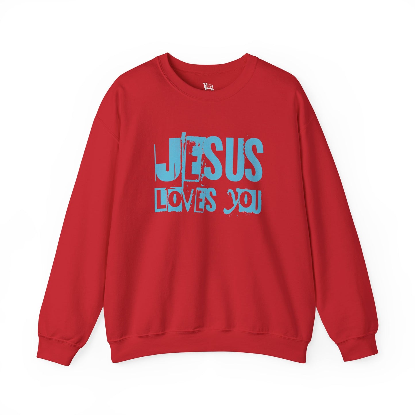 JESUS LOVES YOU (BLUE LETTER) - Unisex Sweatshirt